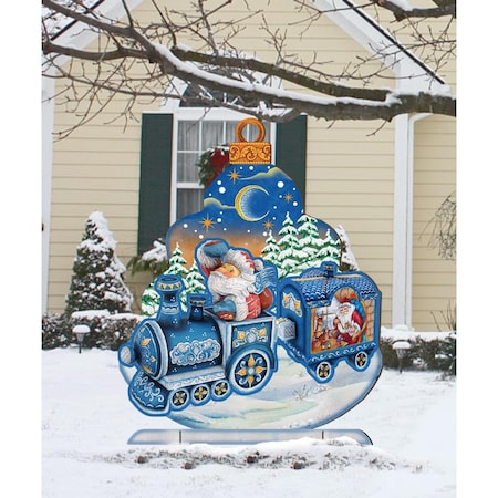 Heat Wave Santas Arrival Free Standing Garden Decor HE2097402